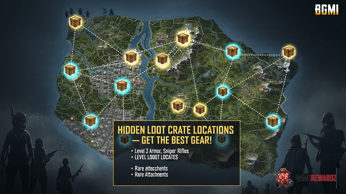 BGMI: Hidden Loot Crate Locations – Get the Best Gear!
